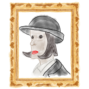 Downtown Abbey Lady Mary Crawley caricature in frame